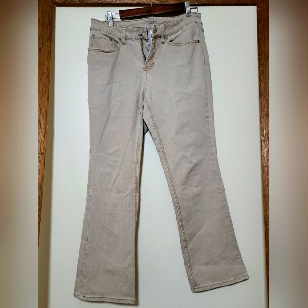 Time and Tru Khaki Jeans, 14 petite, bootcut, NWOT